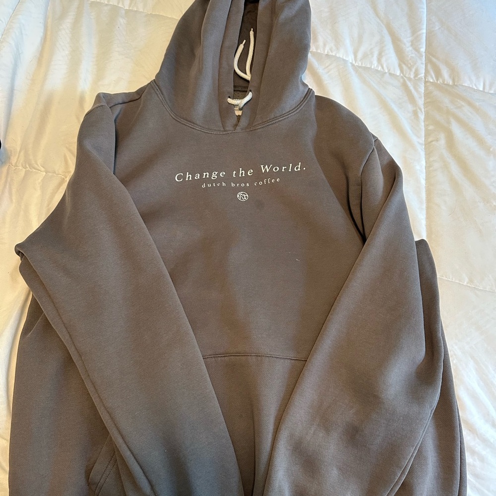 Dutch Bros Change the World Hoodie - Gray